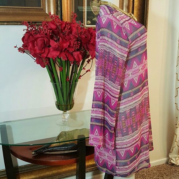 EVERLY Women's Sheer Dress Size L - Picture 4 of 7